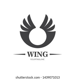 wings logo symbol icon vector illustration template