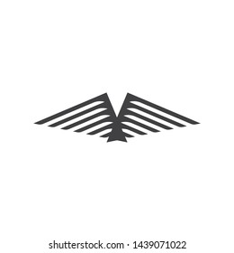 wings logo symbol icon vector illustration template