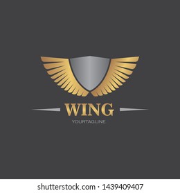 wings logo symbol icon vector illustration template