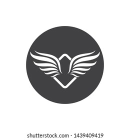 wings logo symbol icon vector illustration template