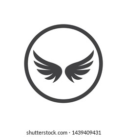 wings logo symbol icon vector illustration template