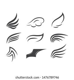 wings logo symbol icon vector illustration template