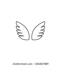 wings logo symbol icon vector illustration template
