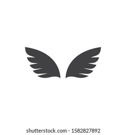 wings logo symbol icon vector illustration template