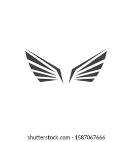 wings logo symbol icon vector illustration template