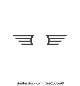 wings logo symbol icon vector illustration template