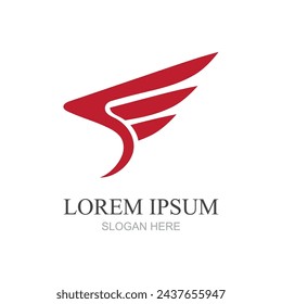 wings logo symbol icon vector illustration template