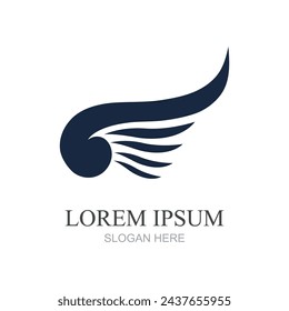 wings logo symbol icon vector illustration template