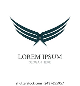 Wings Logo Symbol Vektor Illustration Vorlage