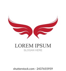 wings logo symbol icon vector illustration template