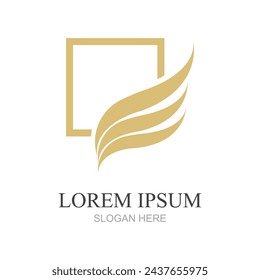 wings logo symbol icon vector illustration template