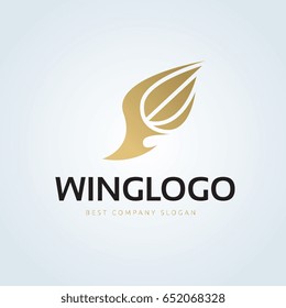 Wings logo template