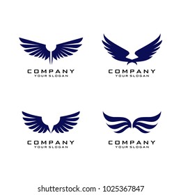 Wings Logo Template Vector