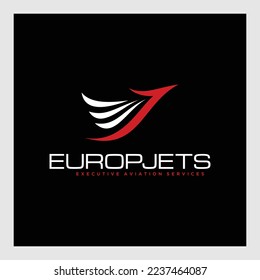 Wings logo template. Vector business icon