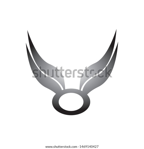 wings logo template vector\
design