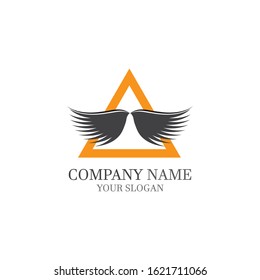 Wings Logo Template vector icon logo design