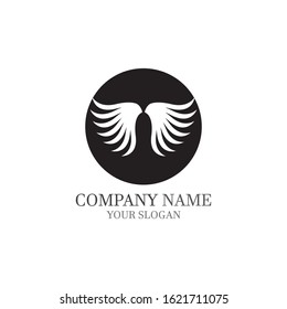 Wings Logo Template vector icon logo design