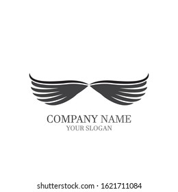 Wings Logo Template vector icon logo design