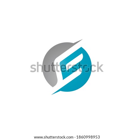 Wings logo template,E F vector simbols 