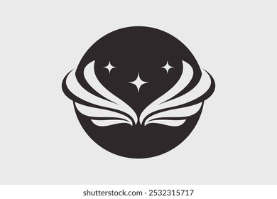 Wings logo vector design inspiration with creative idea