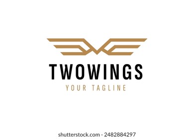 wings logo vector icon illustration
