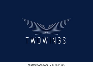 wings logo vector icon illustration