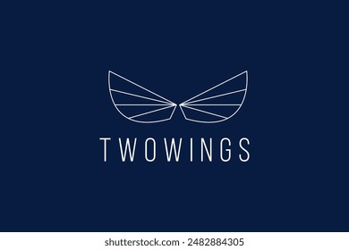wings logo vector icon illustration