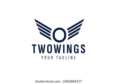 wings logo vector icon illustration