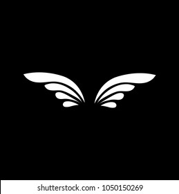 Wings logo vector ( icon, sign, graphic, illustration, symbol), eagle wing brand.