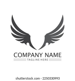 Wings logo vector icon symbol illustration design template