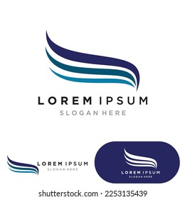 Wings logo vector icon symbol illustration design template