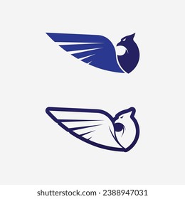 Wings logo vector icon symbol illustration design template