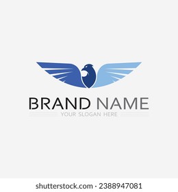 Wings logo vector icon symbol illustration design template