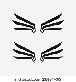 Wings logo vector icon symbol illustration design template