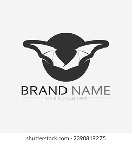 Wings logo vector icon symbol illustration design template