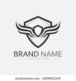 Wings logo vector icon symbol illustration design template