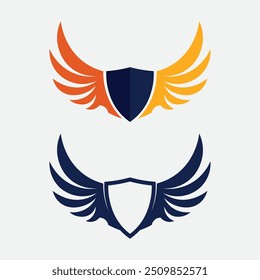 Wings logo vector icon symbol illustration design template