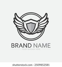 Wings logo vector icon symbol illustration design template