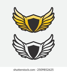 Wings logo vector icon symbol illustration design template