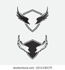 Wings logo vector icon symbol illustration design template