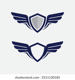 Modelo de design de ilustração de símbolo de vetor de logotipo Wings