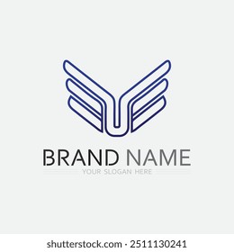 Wings logo vector icon symbol illustration design template