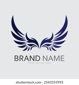 Wings logo vector icon symbol illustration design template