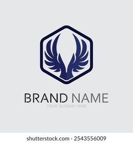 Wings logo vector icon symbol illustration design template