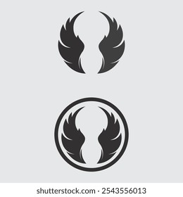 Wings logo vector icon symbol illustration design template
