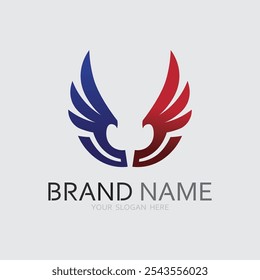 Wings logo vector icon symbol illustration design template