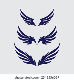 Wings logo vector icon symbol illustration design template
