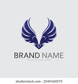 Wings logo vector icon symbol illustration design template