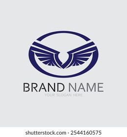 Wings logo vector icon symbol illustration design template