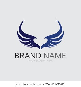 Wings logo vector icon symbol illustration design template